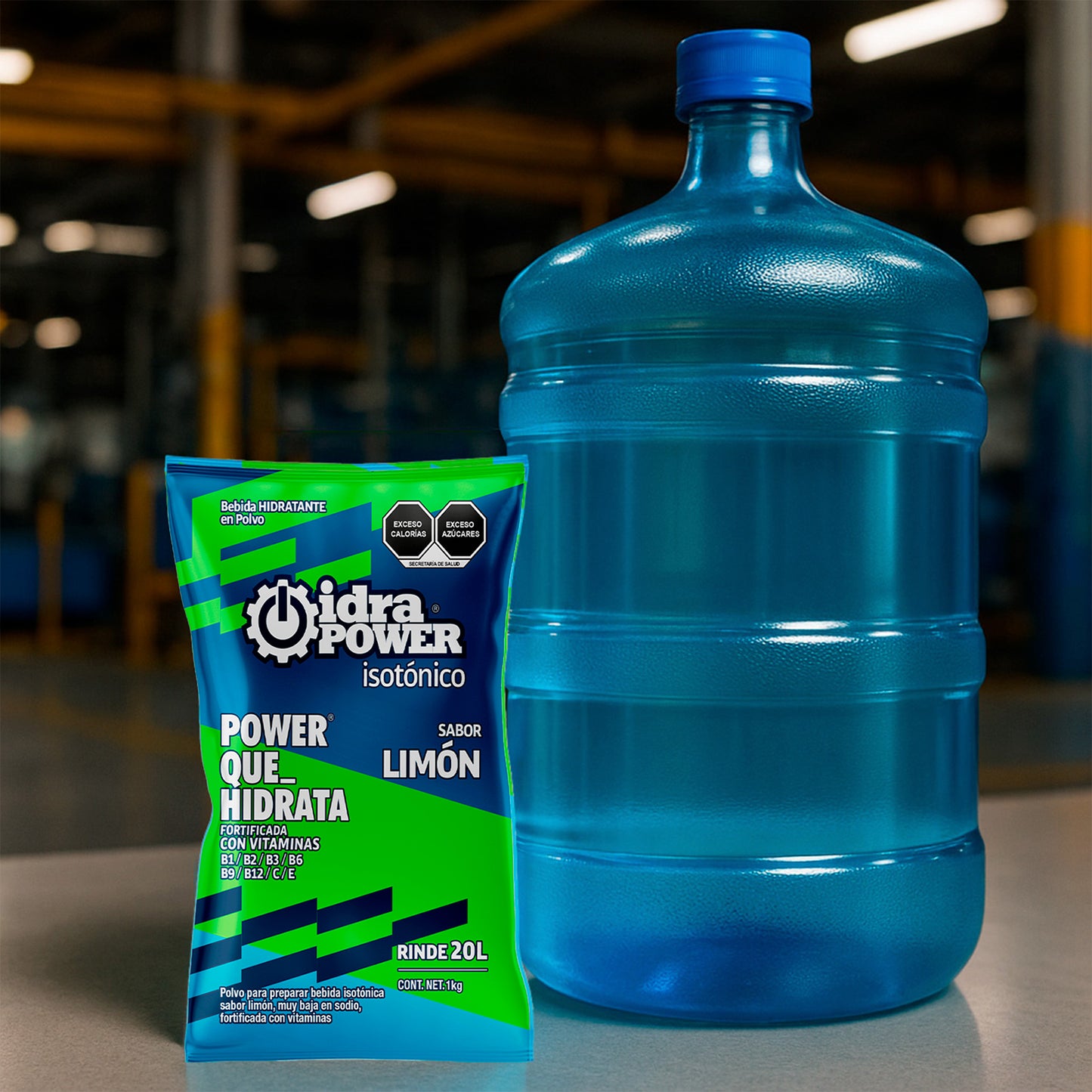 Caja de Bebida Hidratante en Polvo Isotónica Sabor Limón Rinde 20L