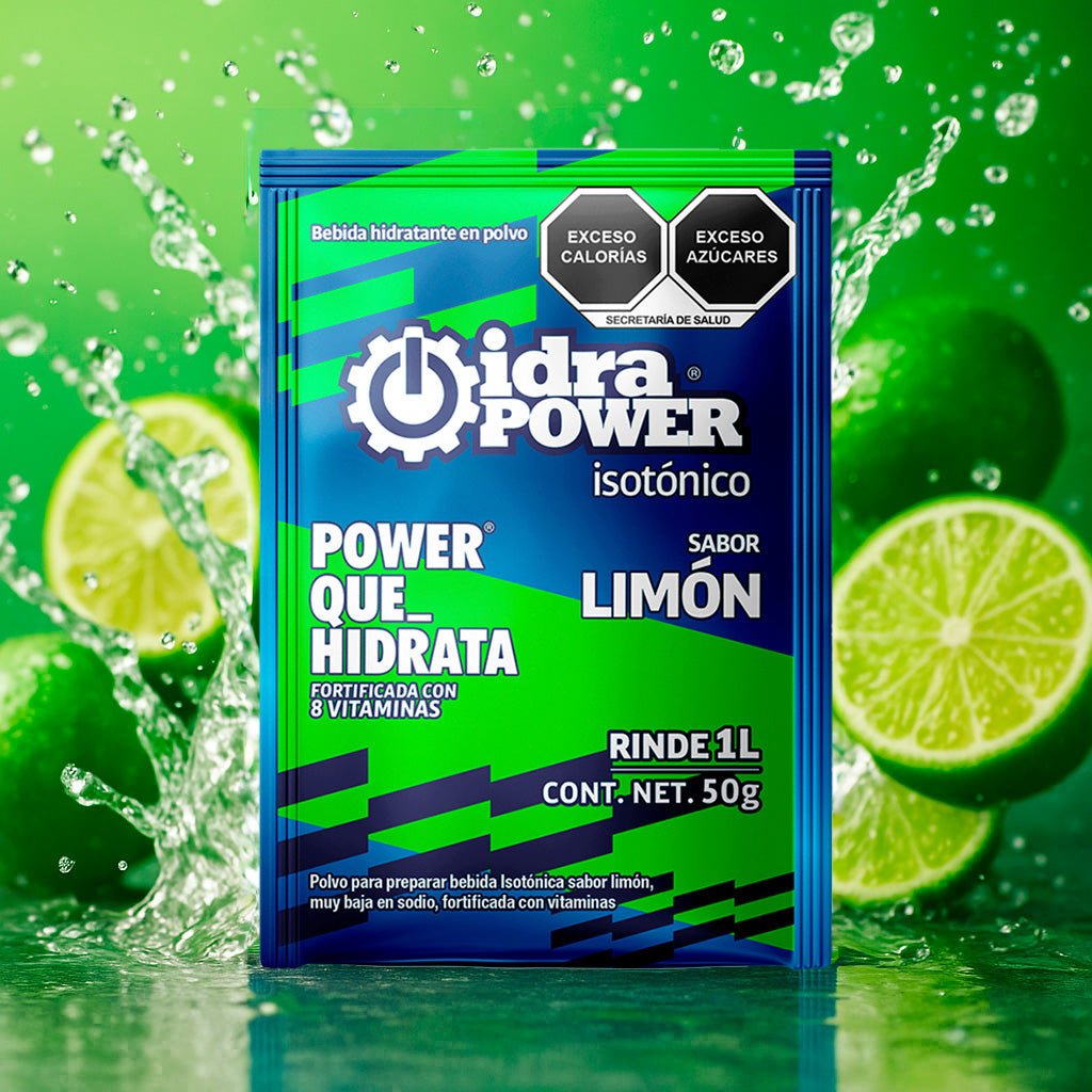 Caja de Bebida Hidratante en Polvo Isotónica Sabor Limón Rinde 1L