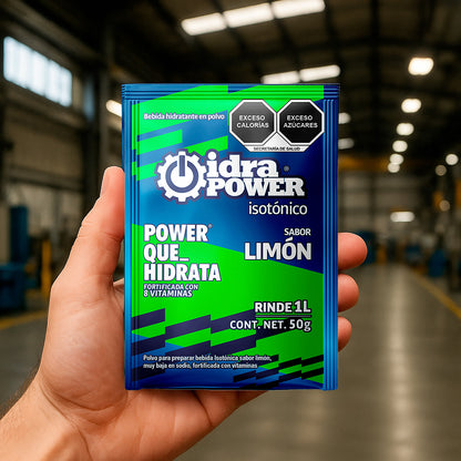 Caja de Bebida Hidratante en Polvo Isotónica Sabor Limón Rinde 1L