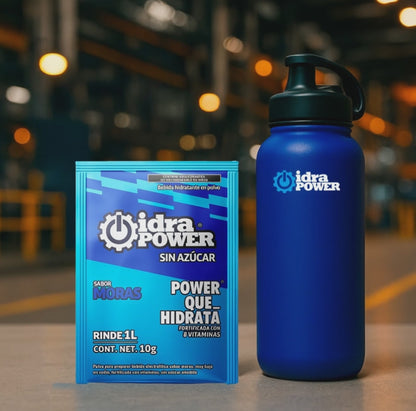Caja de Bebida Hidratante en Polvo Sin Azúcar Sabor Moras Rinde 1L